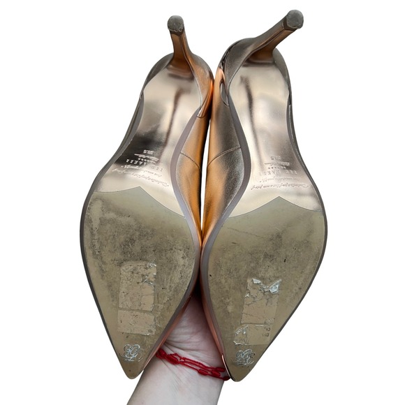 Ted Baker London Pointed Toe Heels Bronze Rose Gold Occasion Party Shoes - Picture 7 of 7
